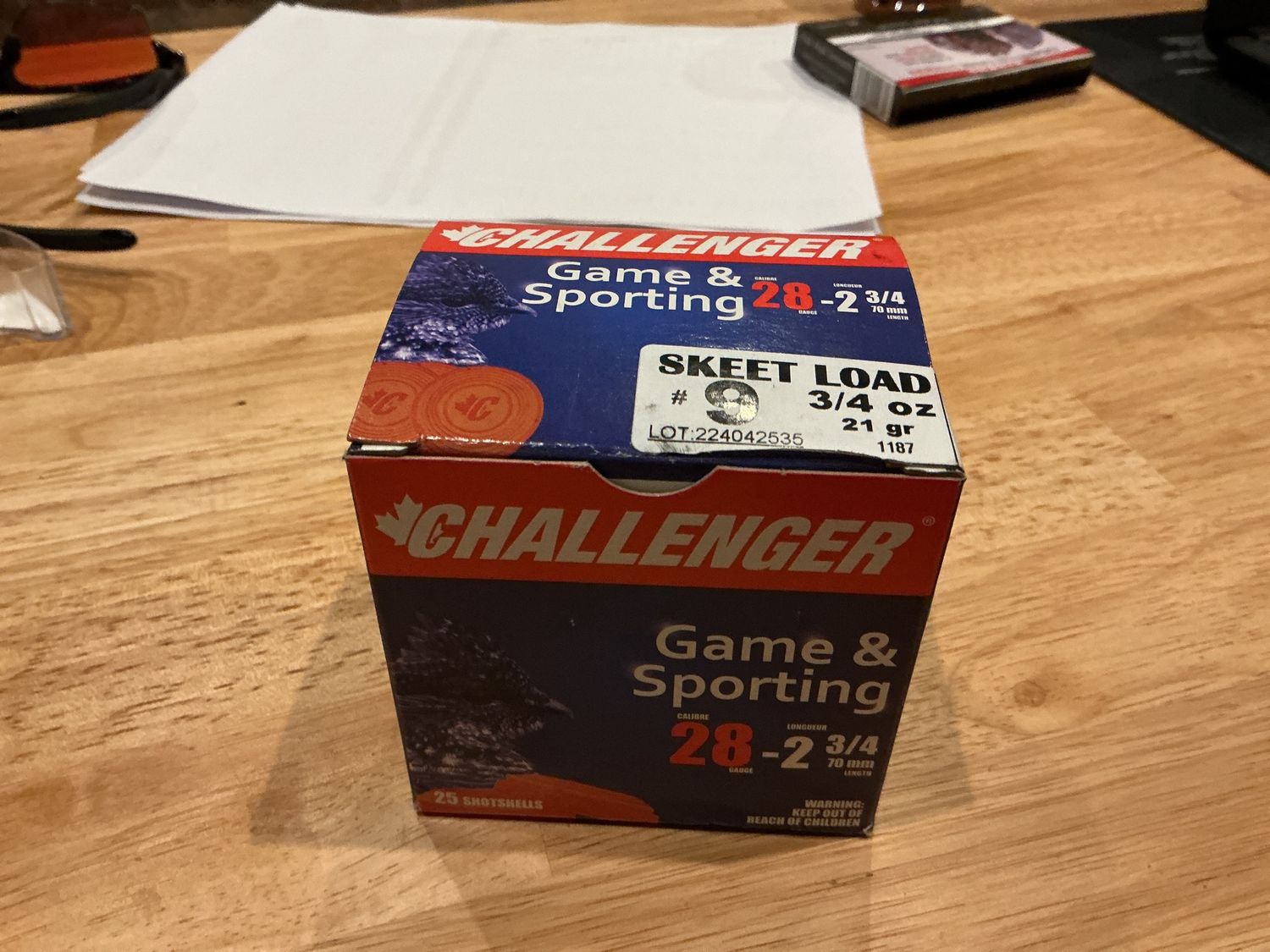 Challenger 28 Gauge 2 3/4” #9 Game And Sporting