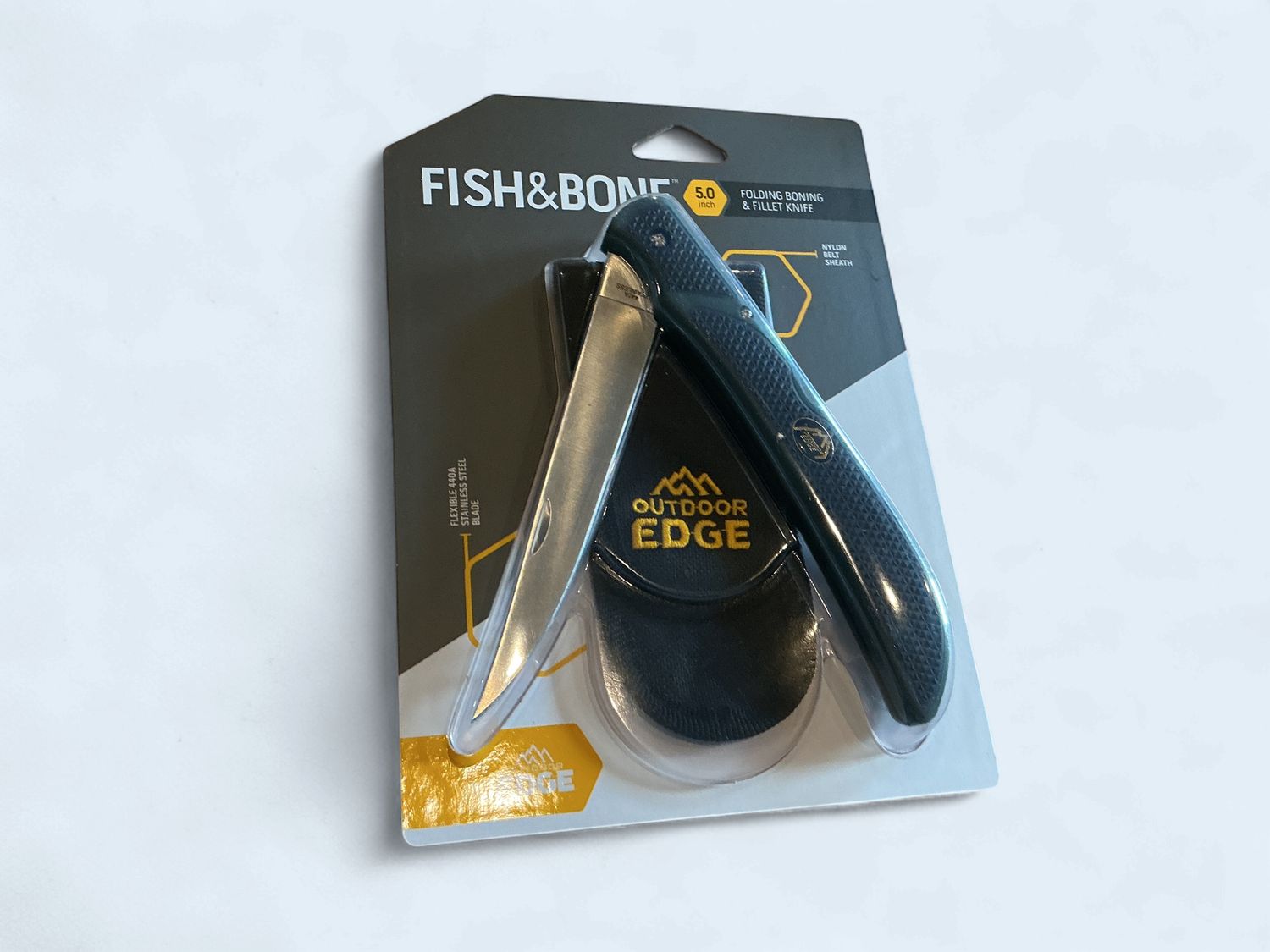 Fish And Bone Folding Knife