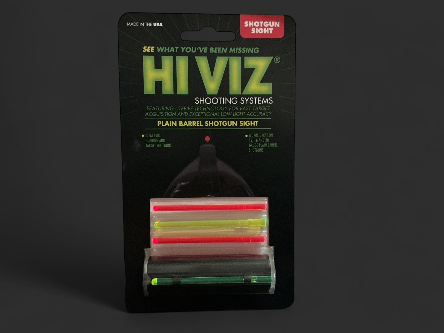 Hi Viz Plain Barrel Shotgun Sight