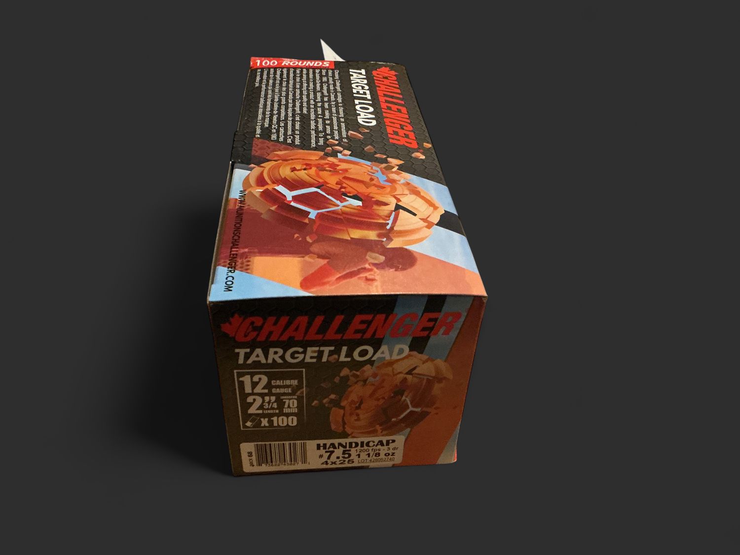 Challenger Target Load 2 3/4” Number 7 1/2 - 100 Rounds