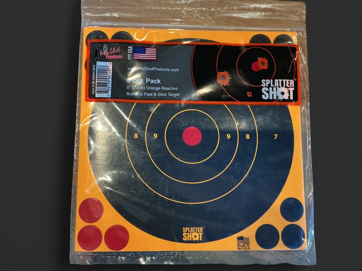 8” Splatter Targets Orange