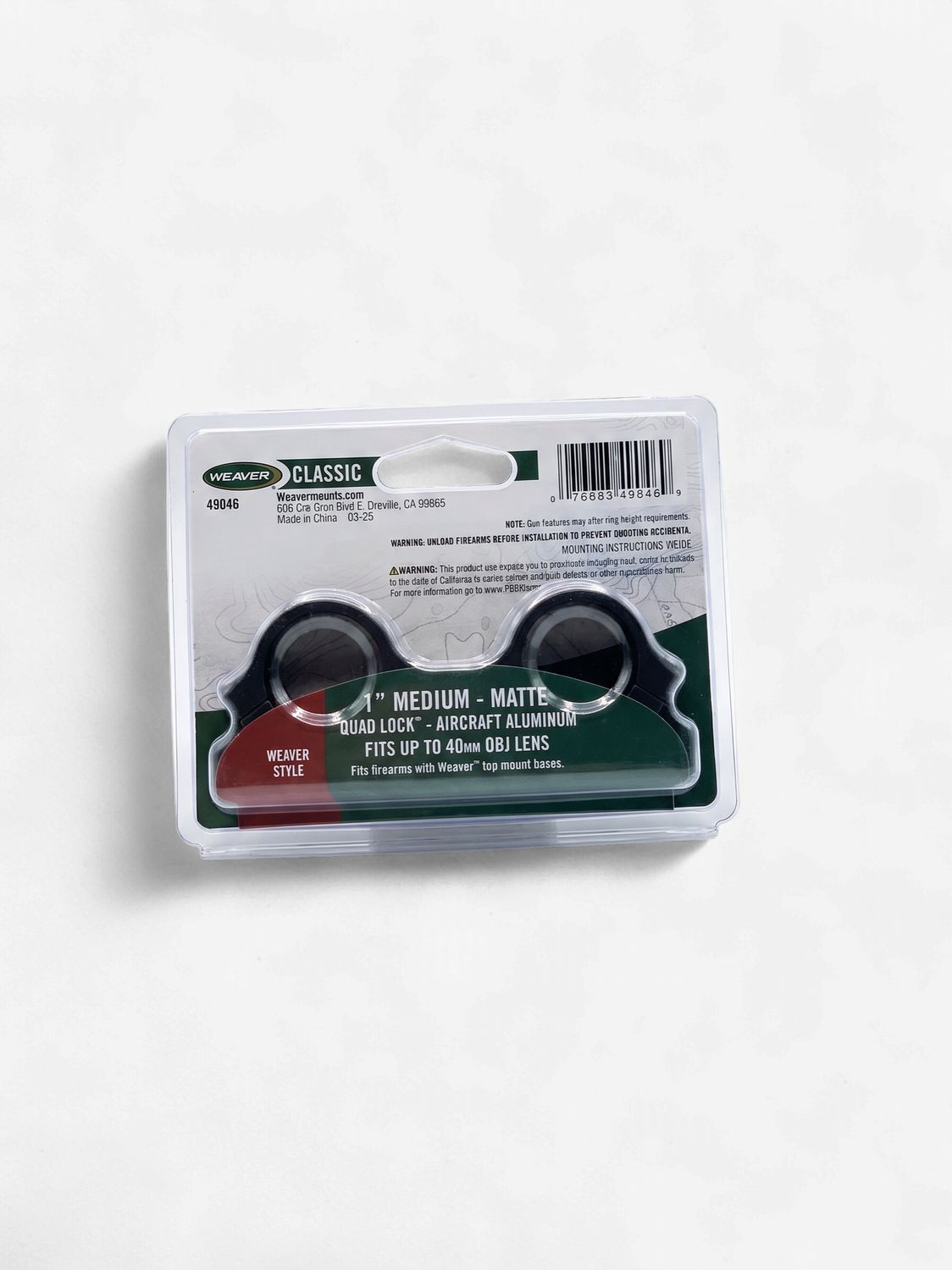 Weaver Classic 1” Medium