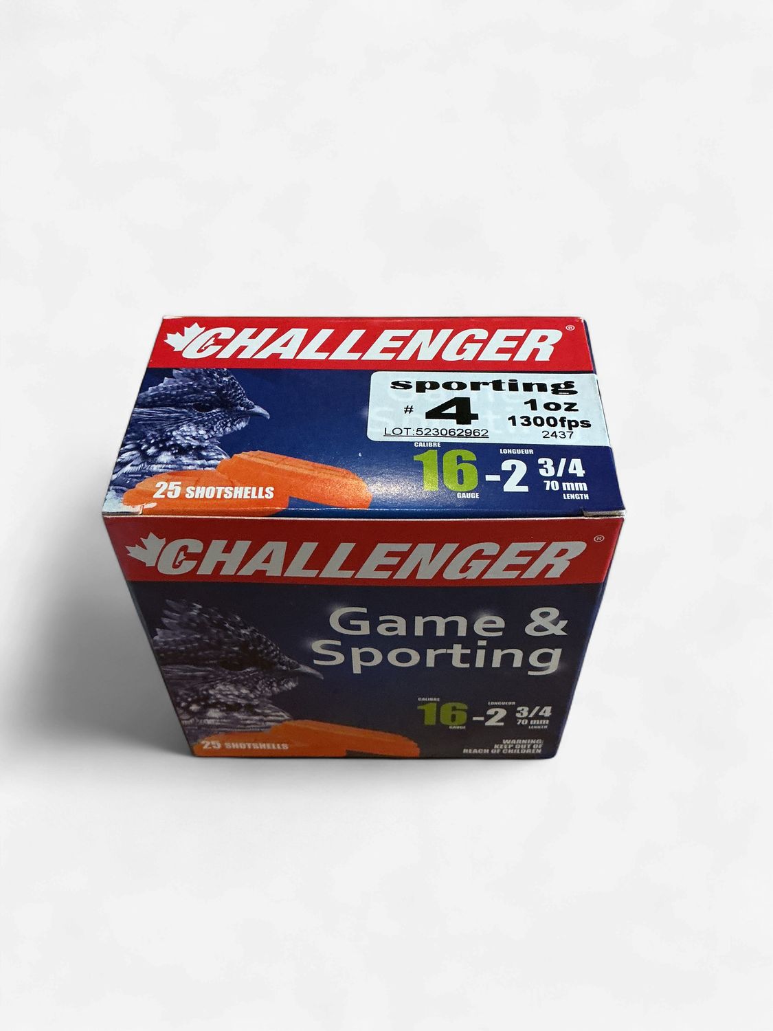 16 GA Challenger 2.3/4 #4 Lead