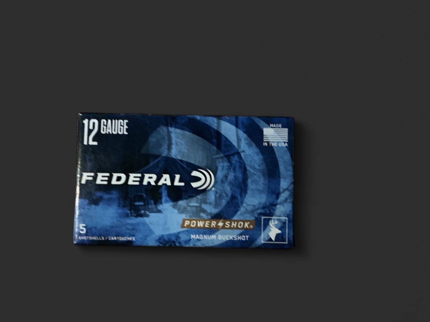 Federal Power Shock 12 Gauge Buck Shot 2 3/4”