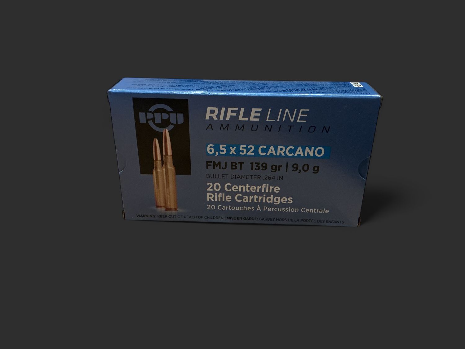 Rifle Line 6.5X52 Carcano 139 Grain FMJ