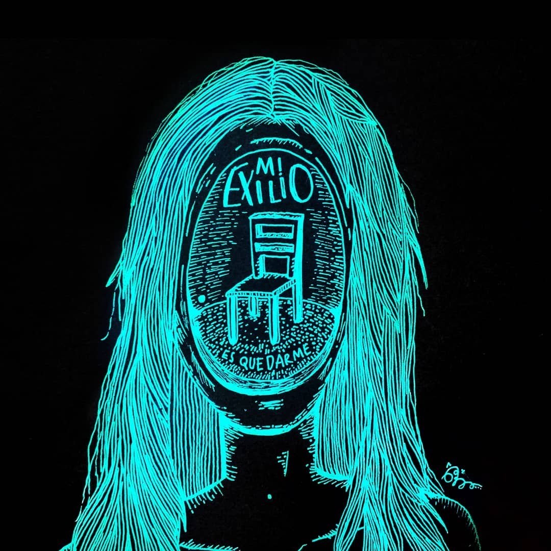 Exilio: Dibujo original