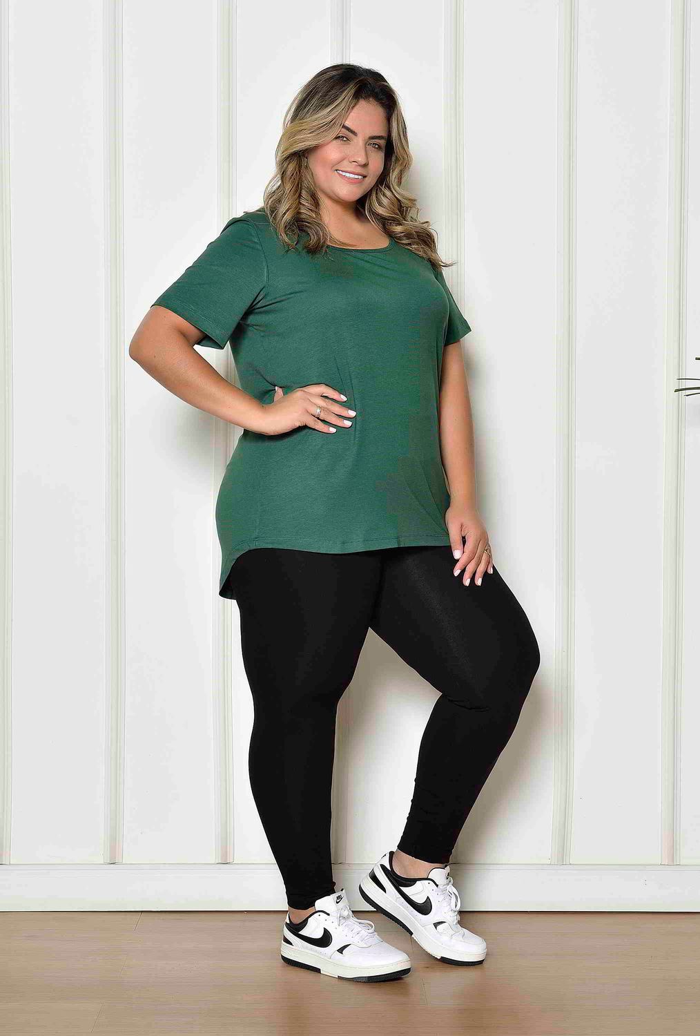 Bea Green Essential Blouse | Sizes 14–24