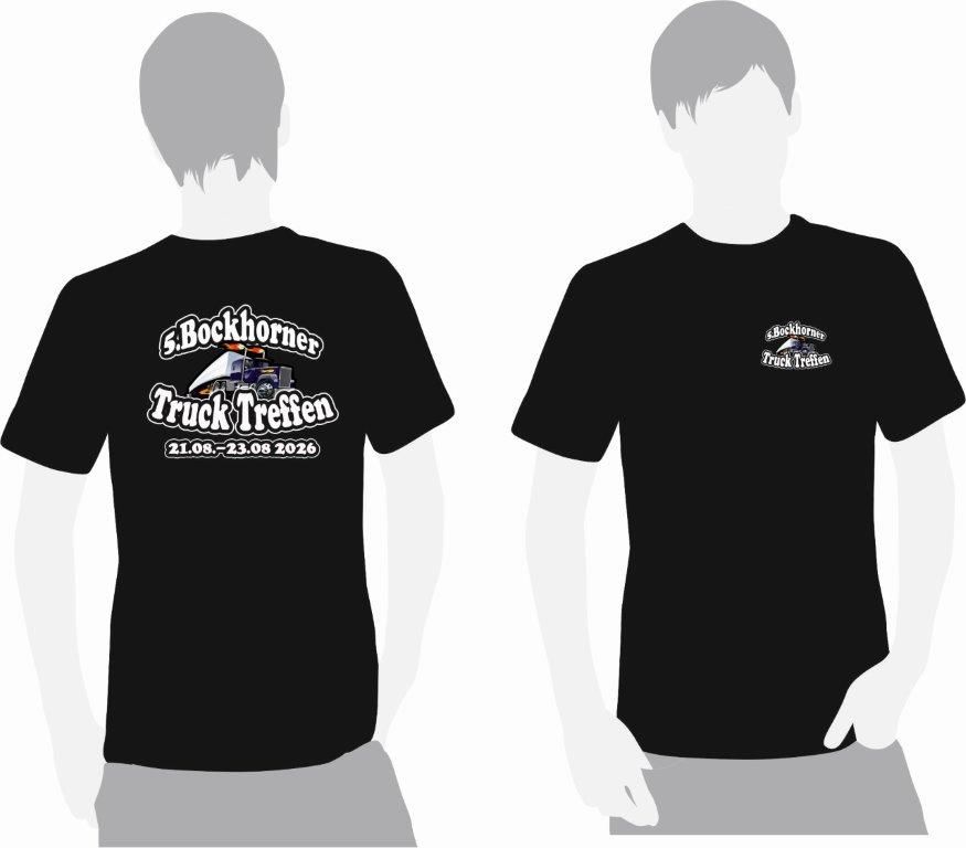 T-Shirt mit Brust und Rückendruck