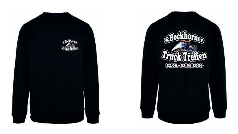 Pullover mit Brust und Rückendruck