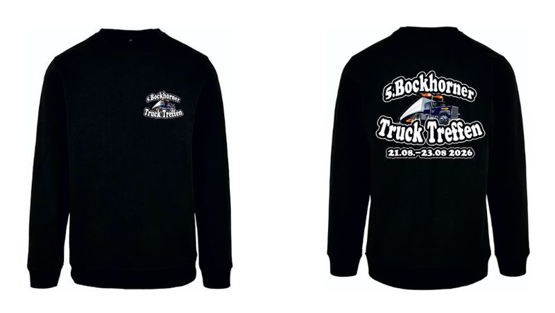 Pullover mit Brust und Rückendruck