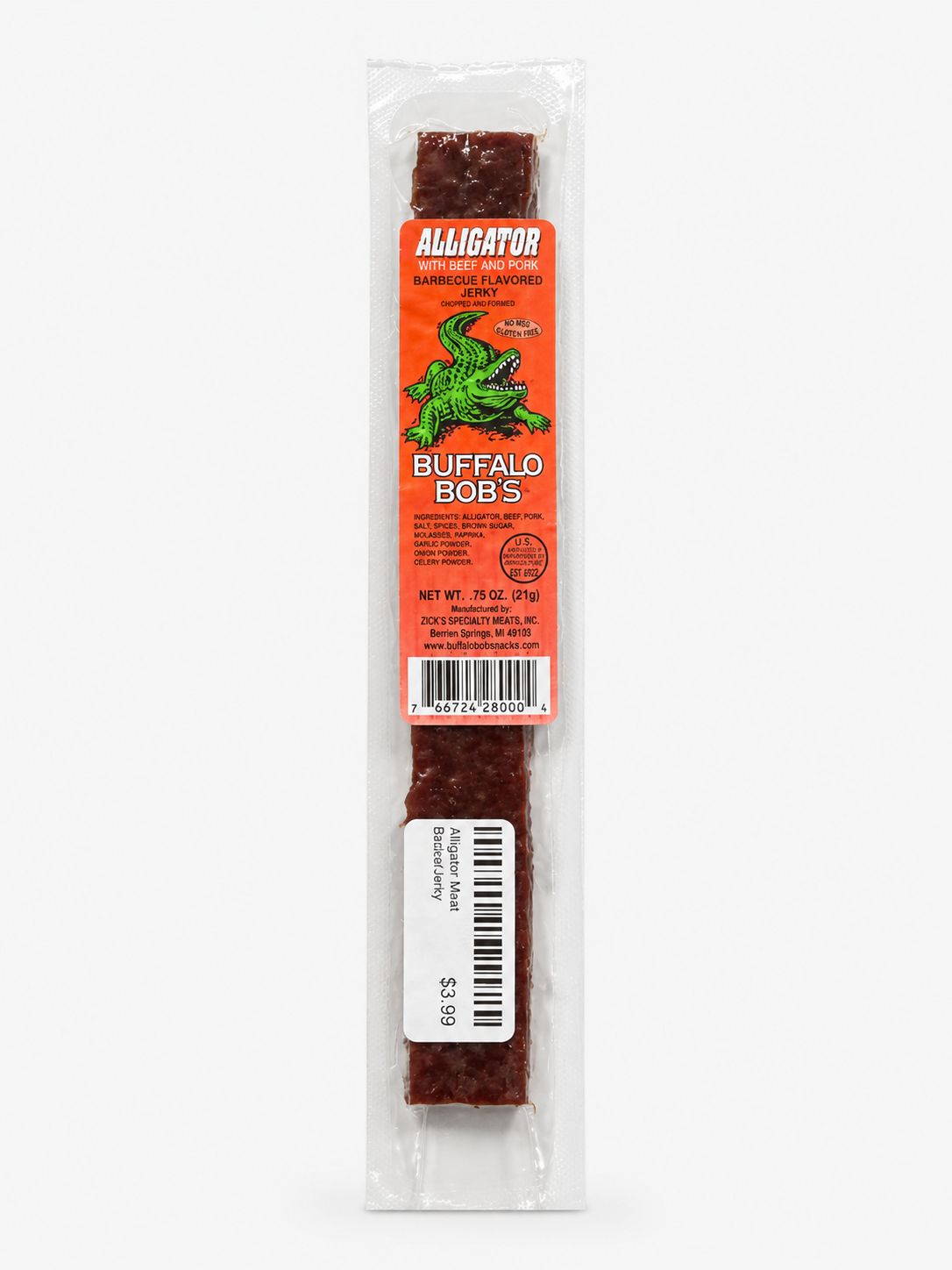 Alligator Meat Sticks/Jerky