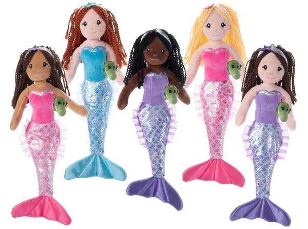 17" (45cm) Mermaid Assorted w/ Gator