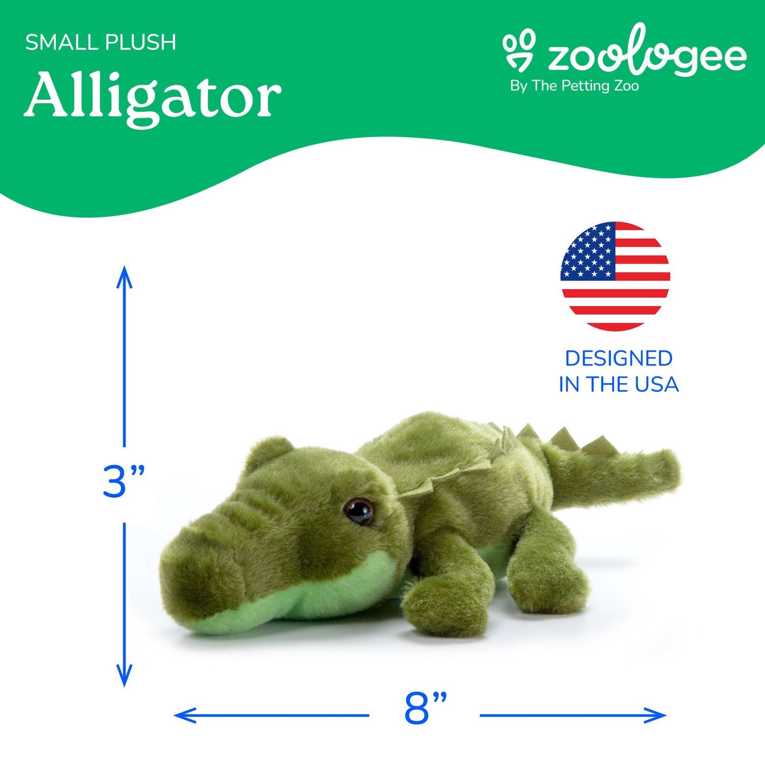 8" (27cm) Scoopz Alligator / Gator Wild Life