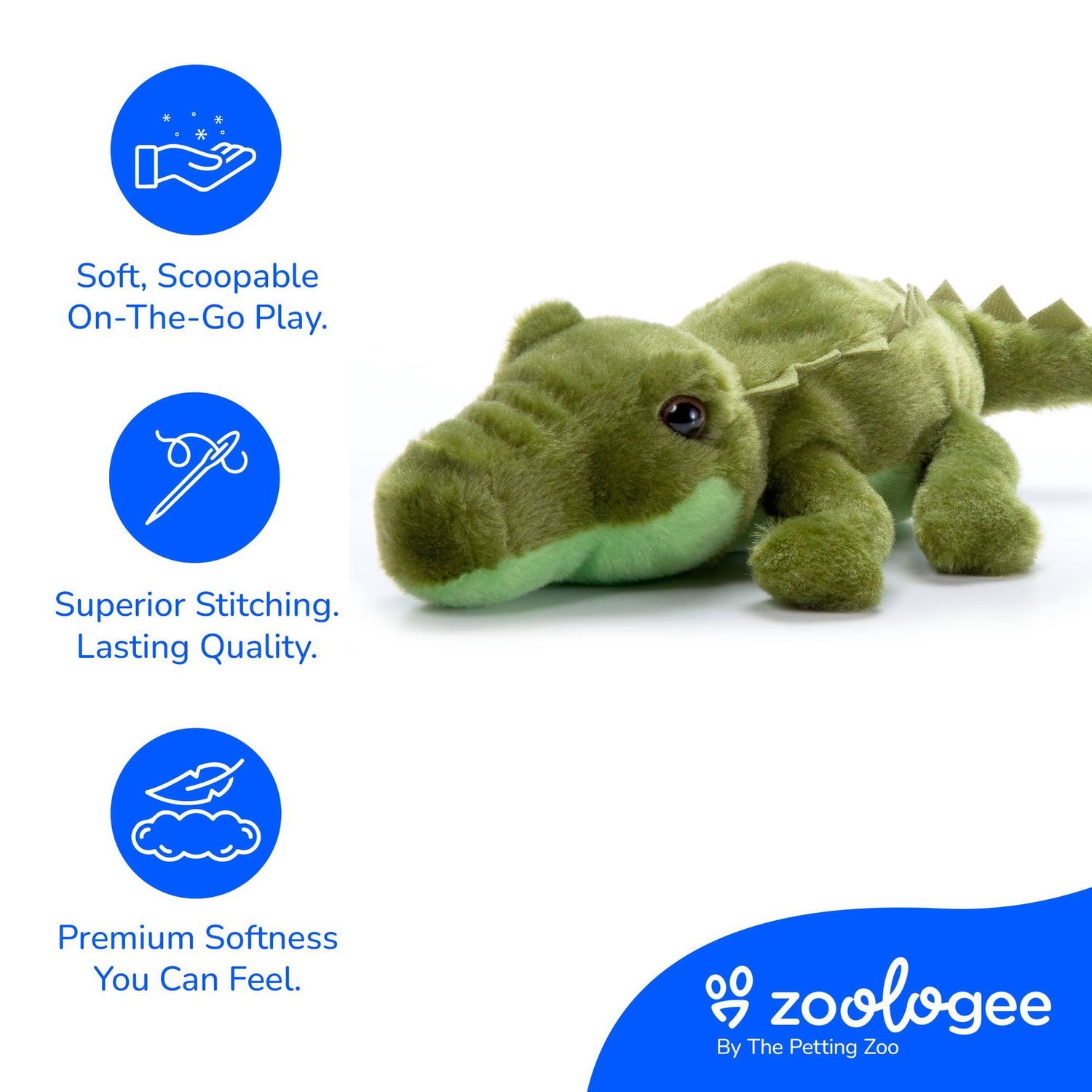 8" (27cm) Scoopz Alligator / Gator Wild Life