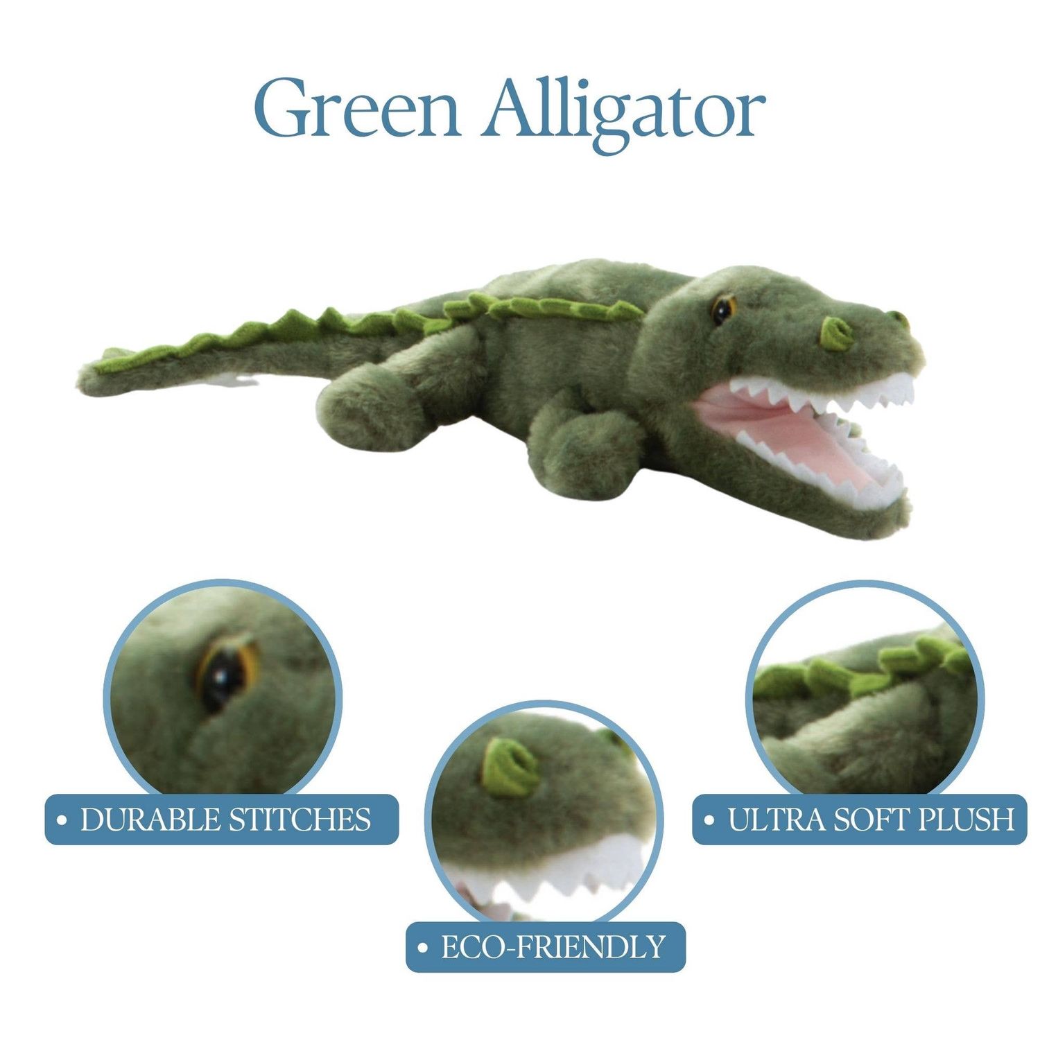 16" (41cm) Green Gator/Alligator