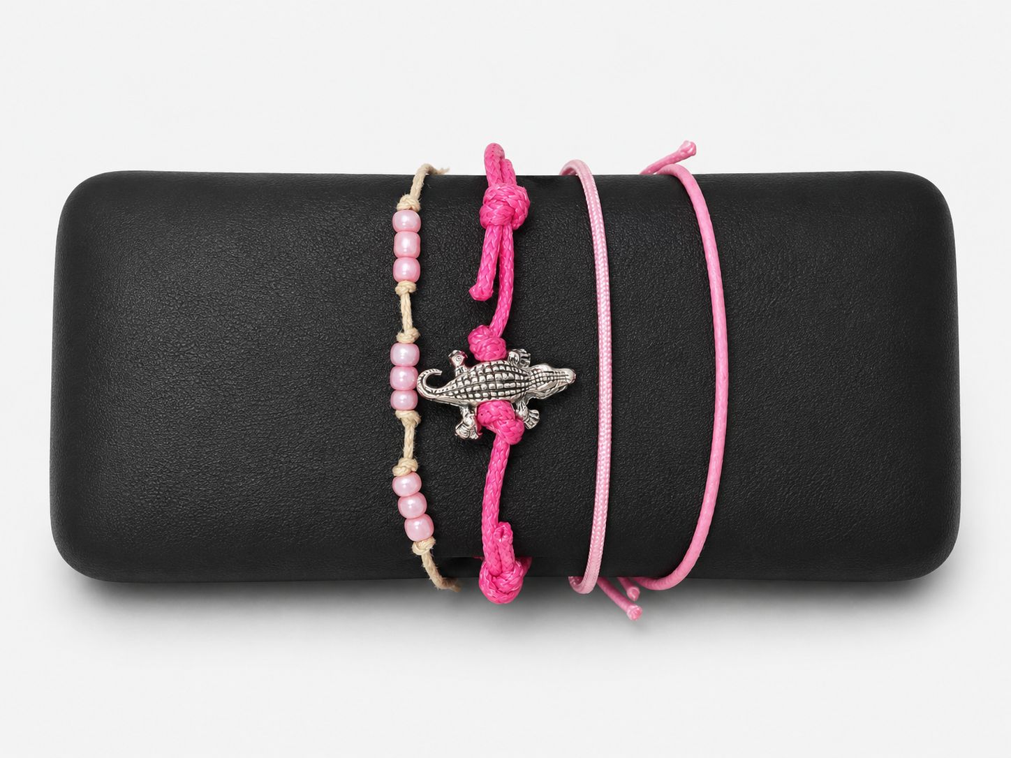 Gator  Bead Bracelet-Pink OY