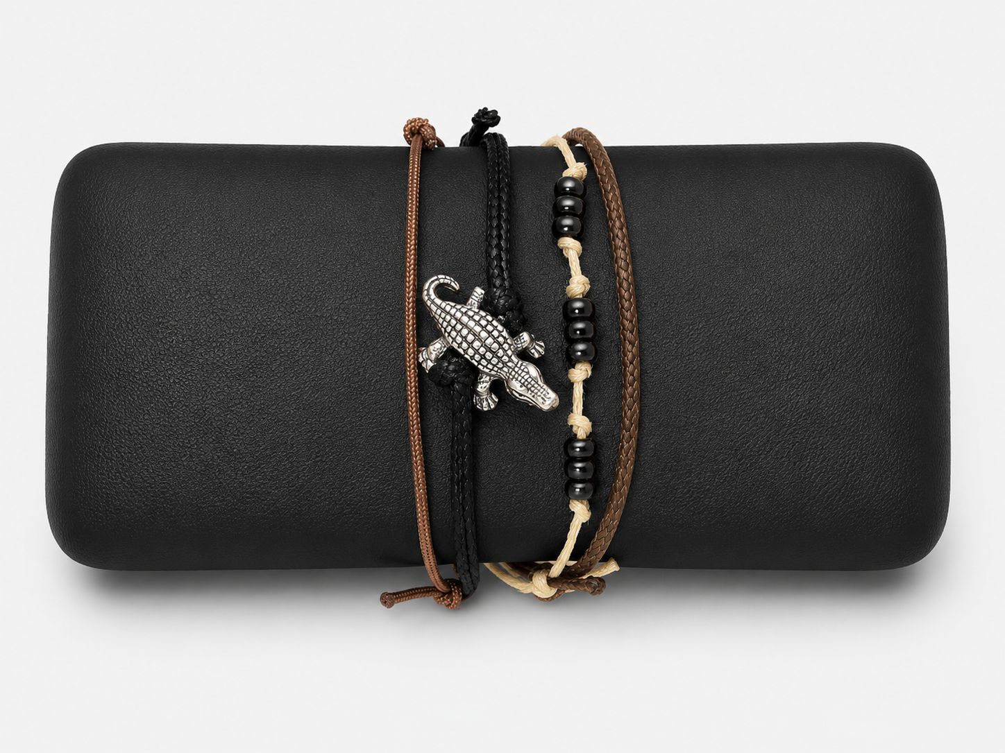 Gator Bead Bracelet-Black OY
