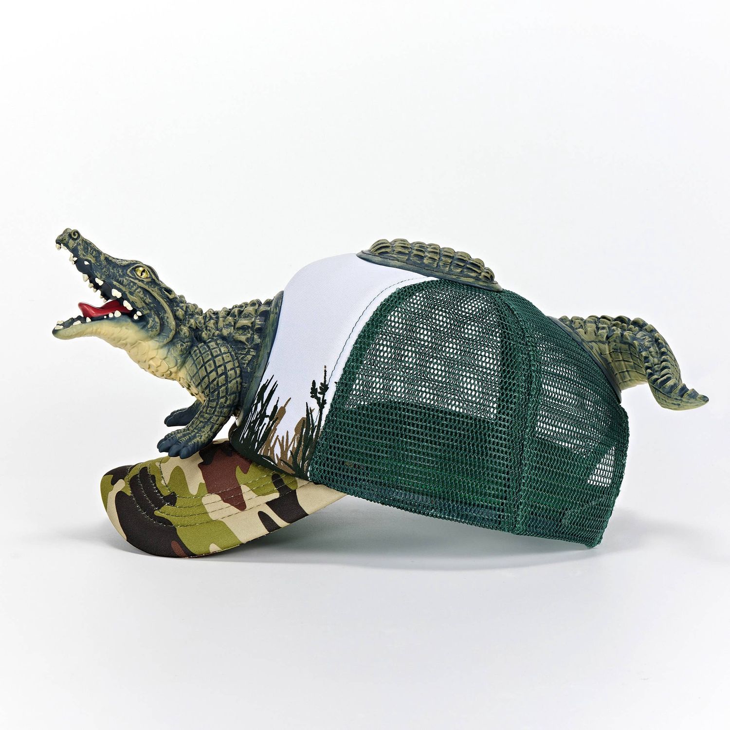 Gator | Unisex Camo Trucker Hat Base Cap Mesh Back