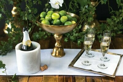WHITE MARBLE PLANTER
