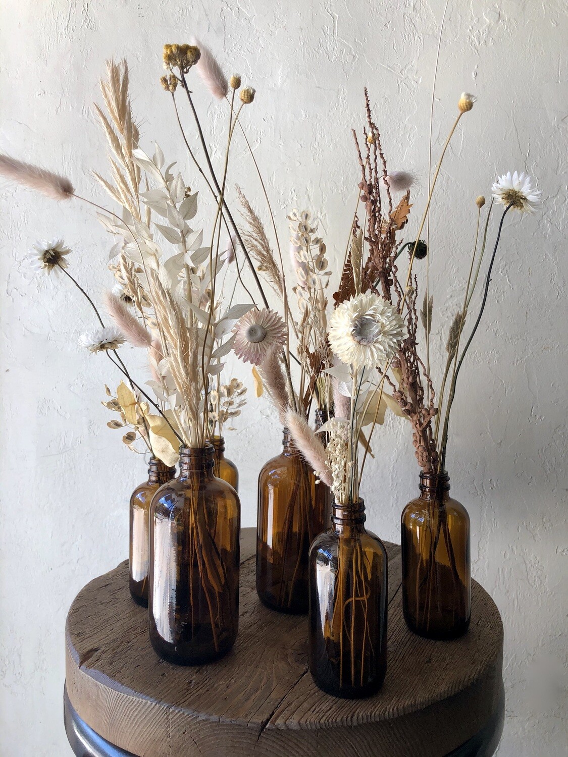 COLLECTION OF DRIED APOTHECARY BOTTLES