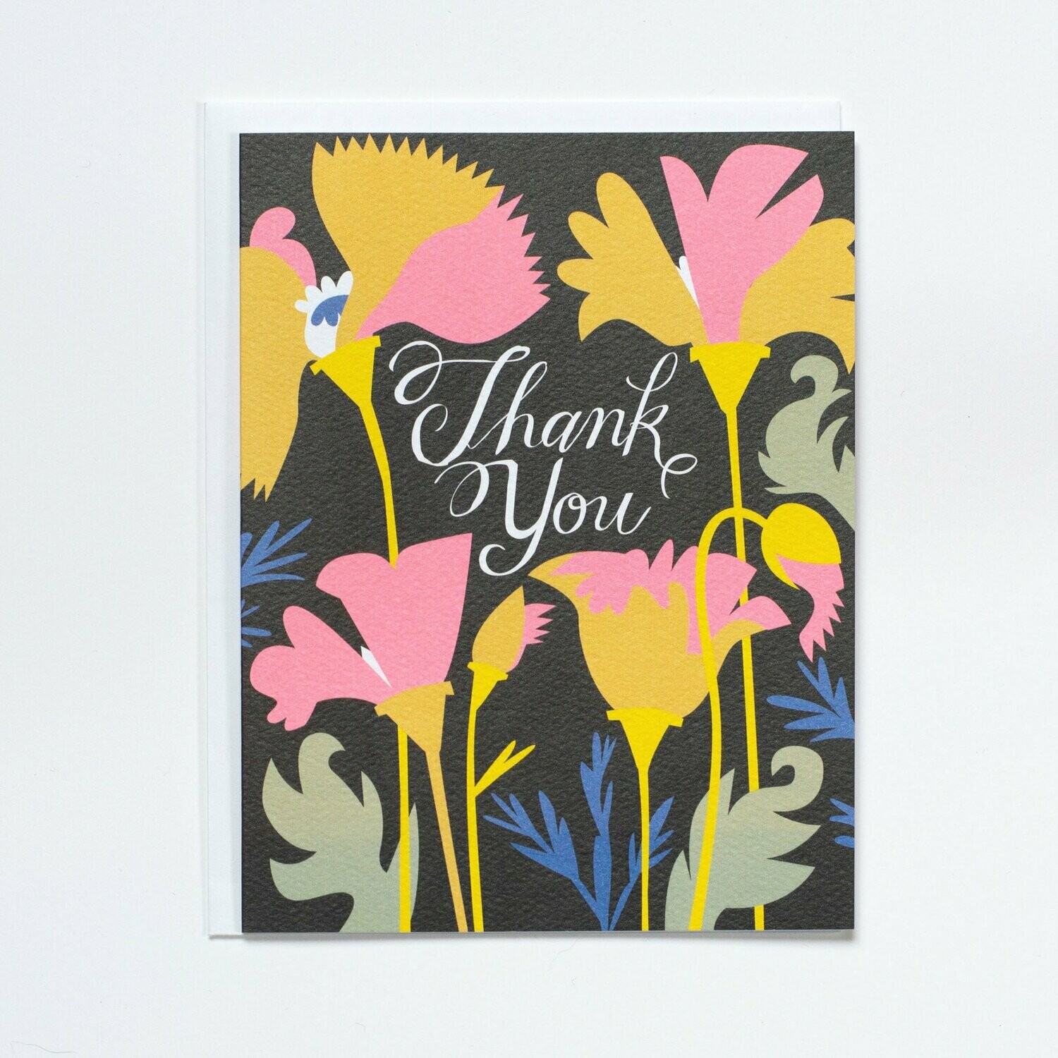 WILD CALIFORNIA POPPIES THANK YOU CARD