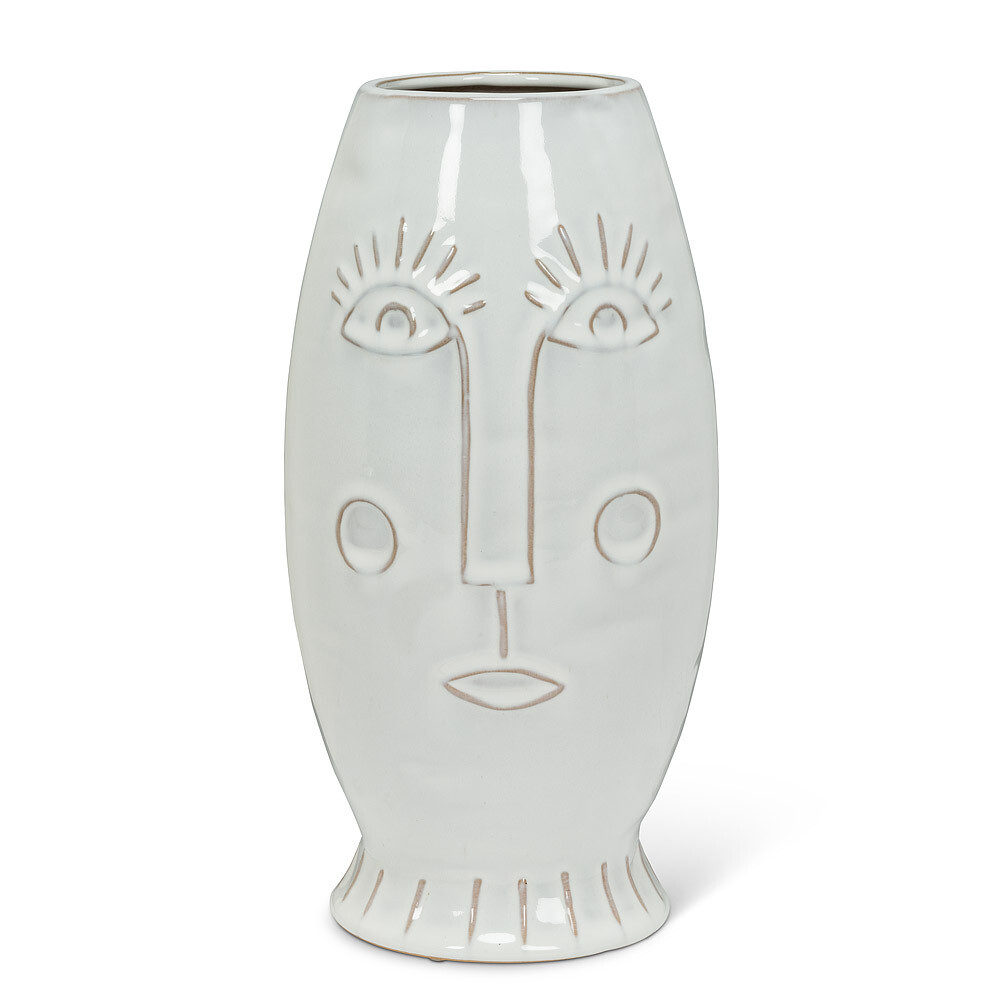 TALL MODERN FACE VASE