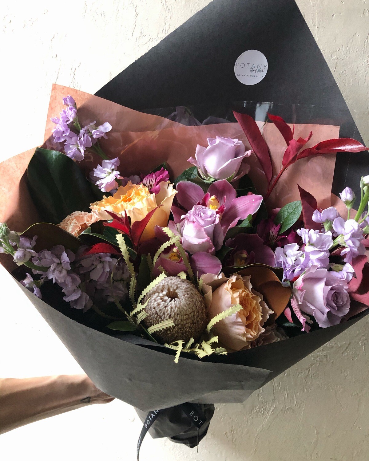 GARDEN BANKSIA HANDTIED BOUQUET