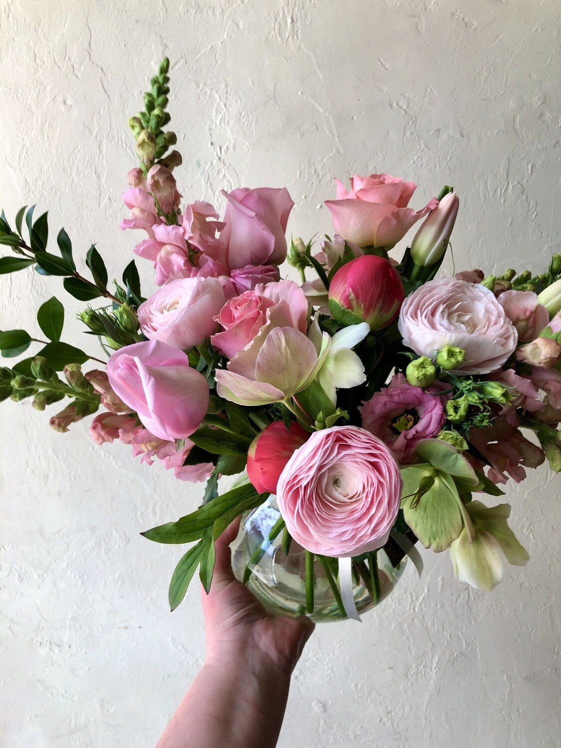 PINK BLOOMS VASE