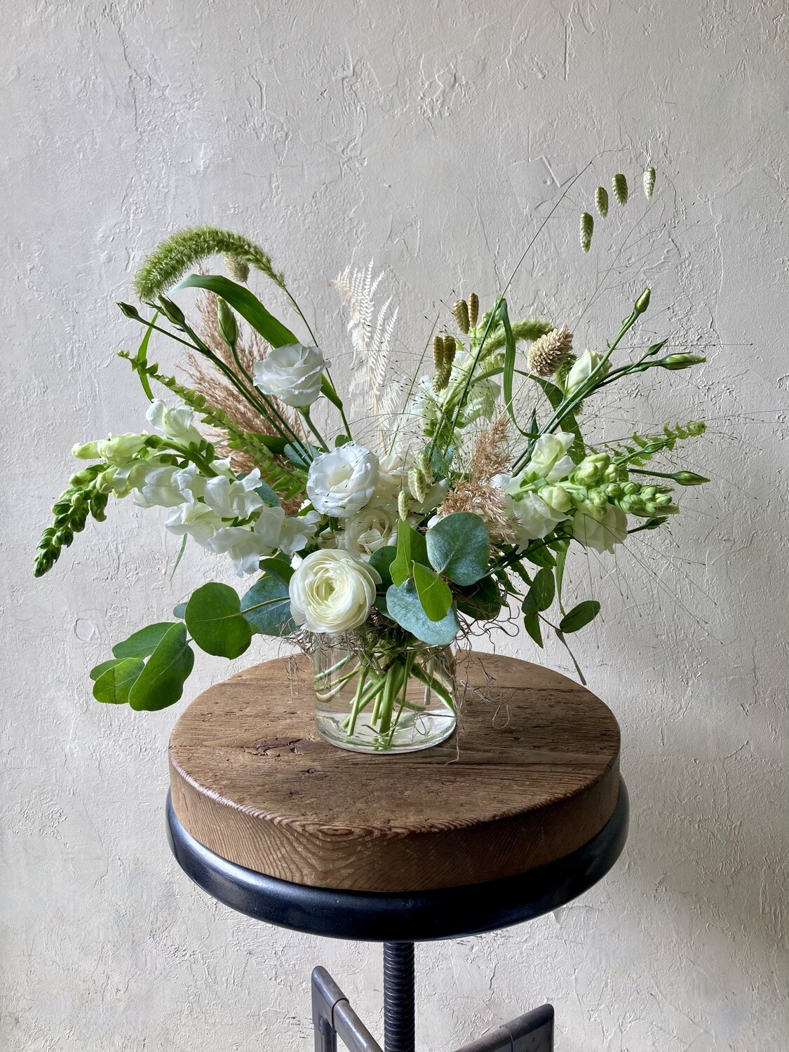 DRY + FRESH CENTREPIECE (GLASS VASE)