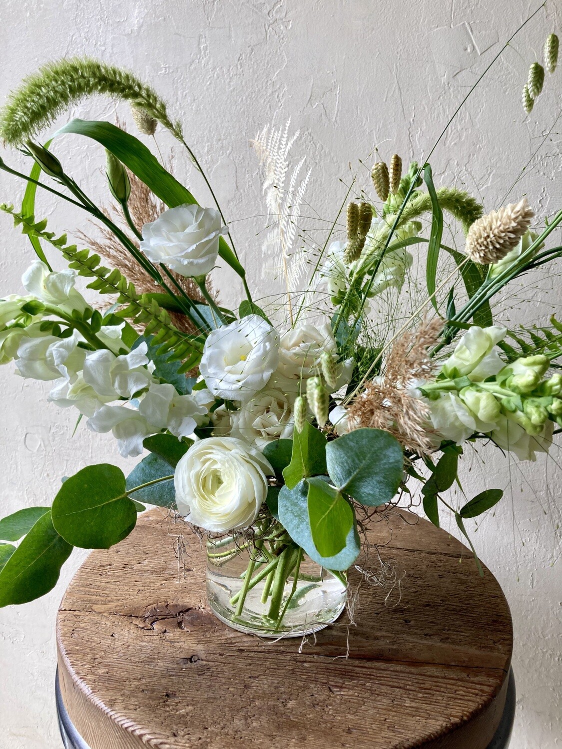 DRY + FRESH CENTREPIECE (GLASS VASE)