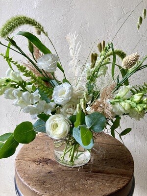 DRY + FRESH CENTREPIECE (GLASS VASE)