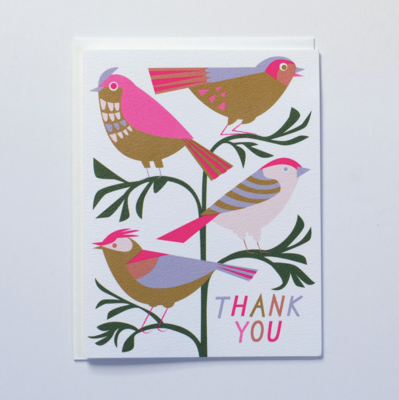 BIRD SONG THANK YOU NOTE CARD