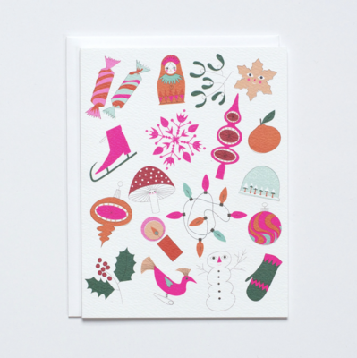 ADVENT ORNAMENT HOLIDAY NOTE CARD