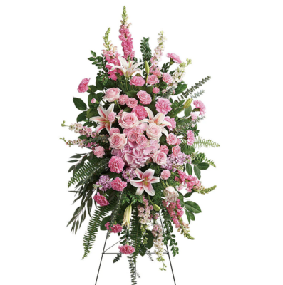 CUSTOM CASKET SPRAY + STANDING SPRAY EASEL