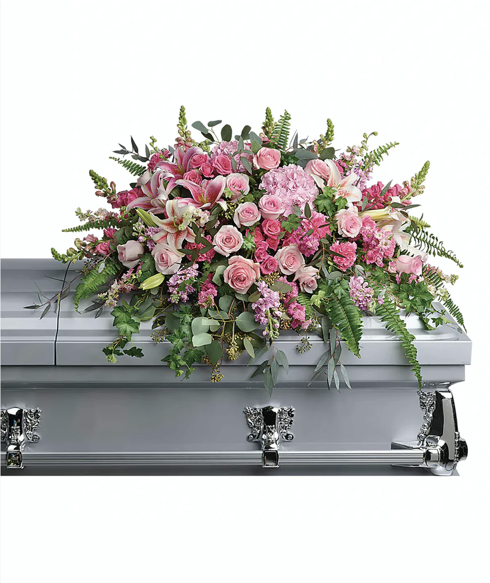 CUSTOM CASKET SPRAY + STANDING SPRAY EASEL