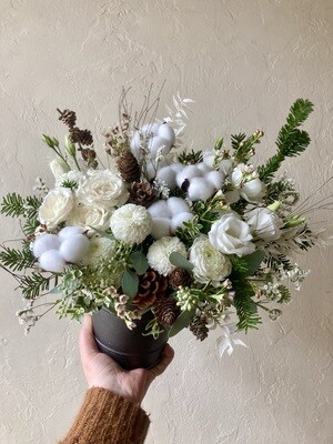 RUSTIC COTTON ARRANGEMENT