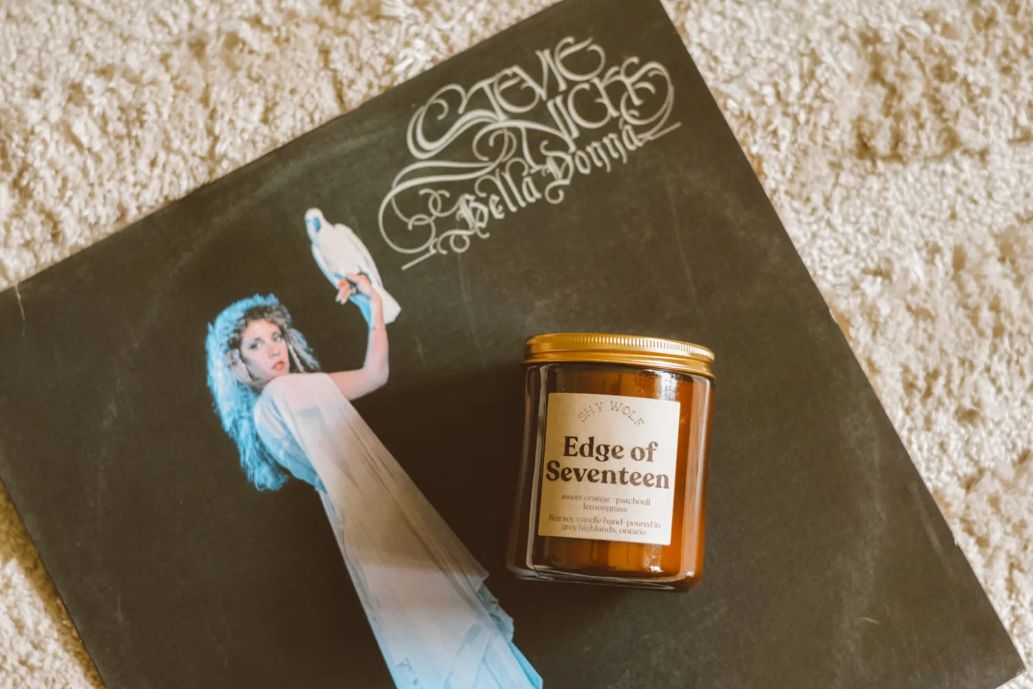 EDGE OF SEVENTEEN SOY CANDLE - SWEET ORANGE, PATCHOULI, LEMONGRASS