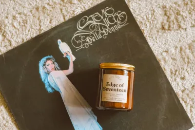 EDGE OF SEVENTEEN SOY CANDLE - SWEET ORANGE, PATCHOULI, LEMONGRASS