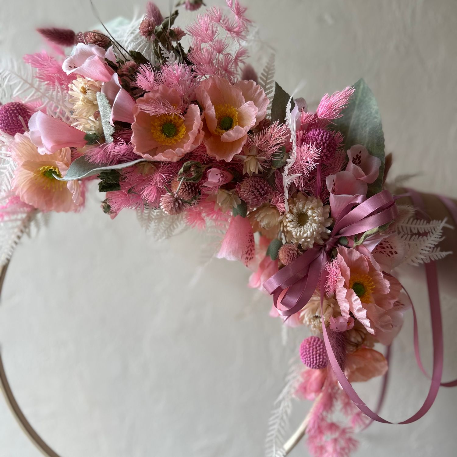 PRECIOUS PINK DRIED WREATH