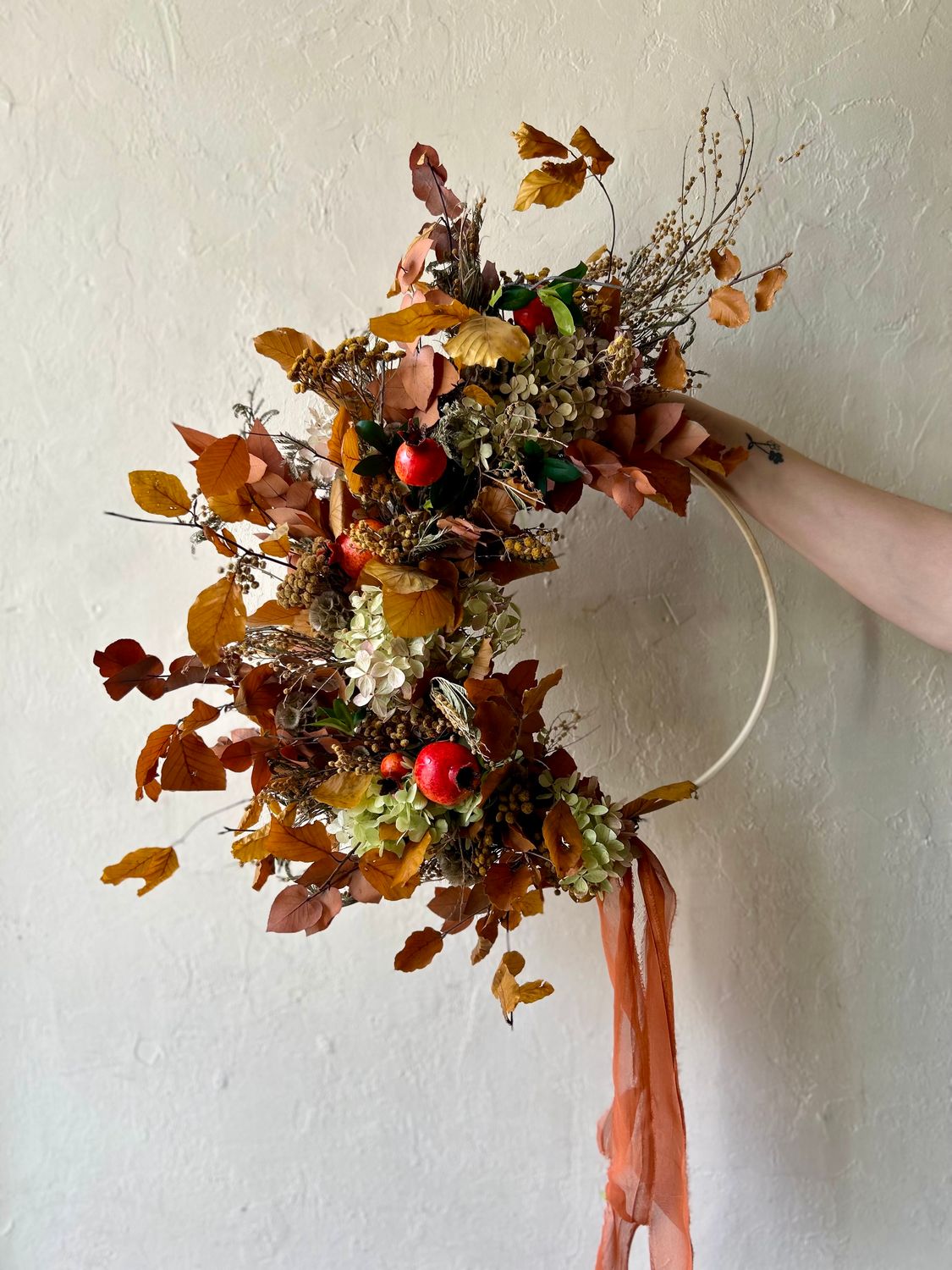 POMEGRANATE DRIED WREATH