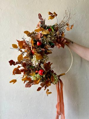 POMEGRANATE DRIED WREATH