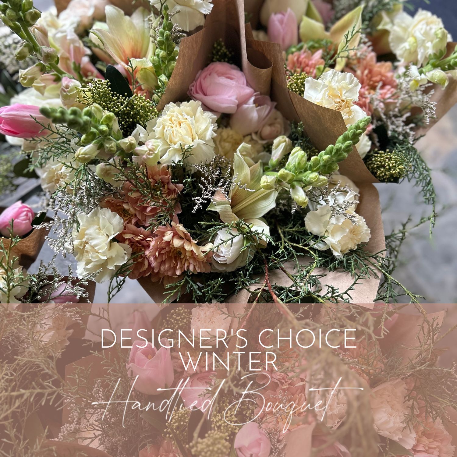DESIGNER&#39;S CHOICE - WINTER HANDTIED BOUQUET
