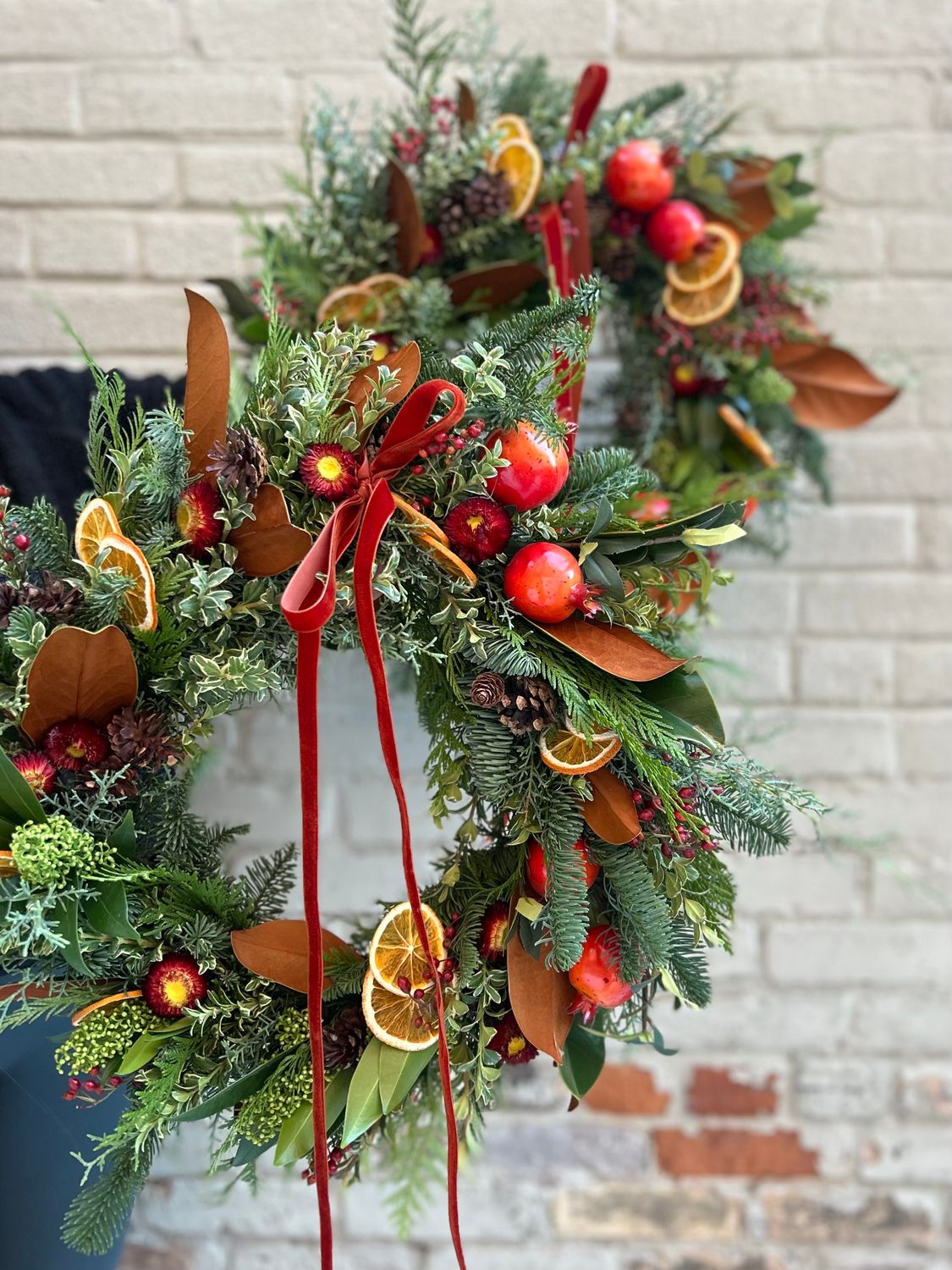 POMEGRANATE WINTER WREATH