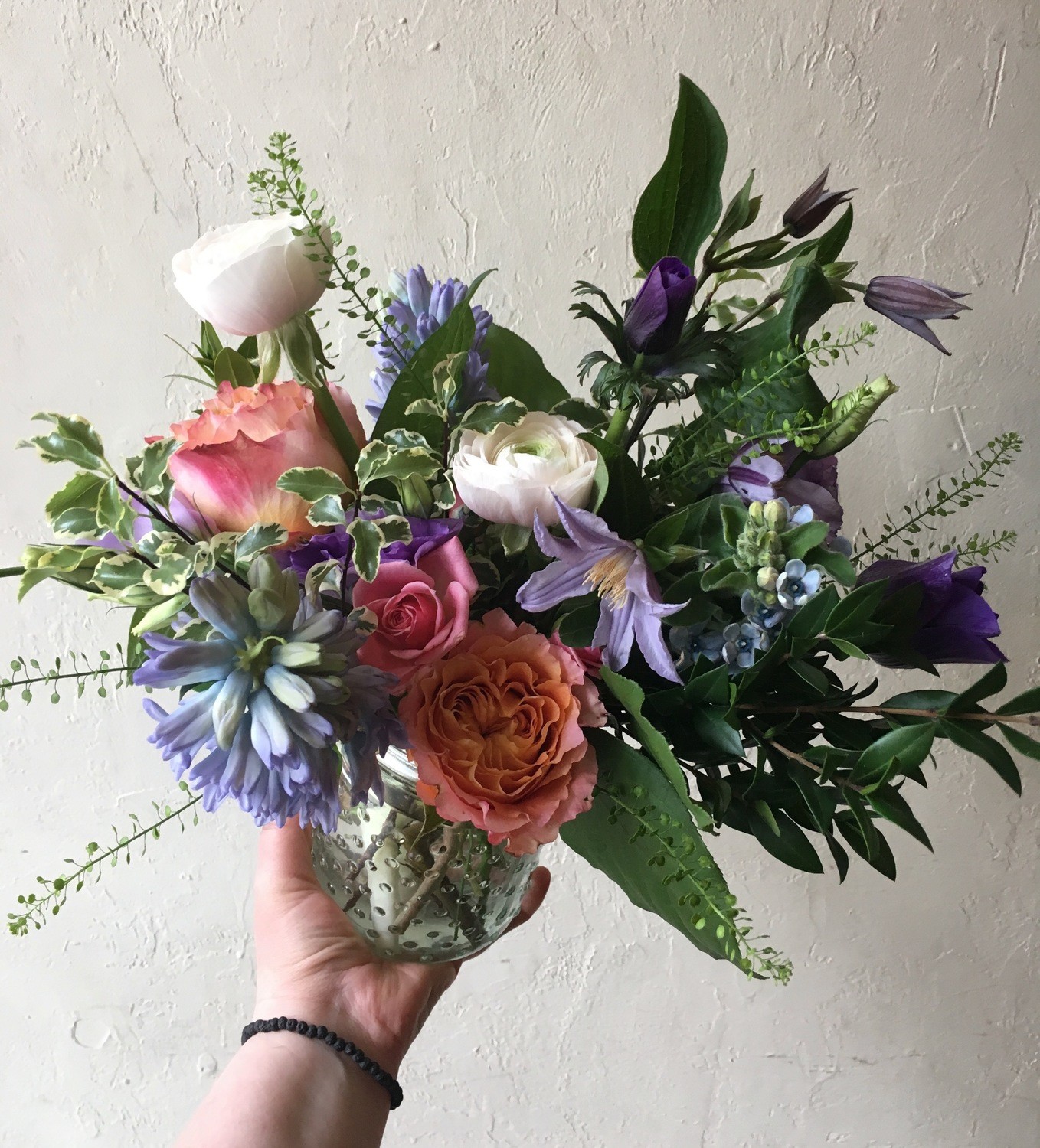 PASTEL HOBNAIL VASE