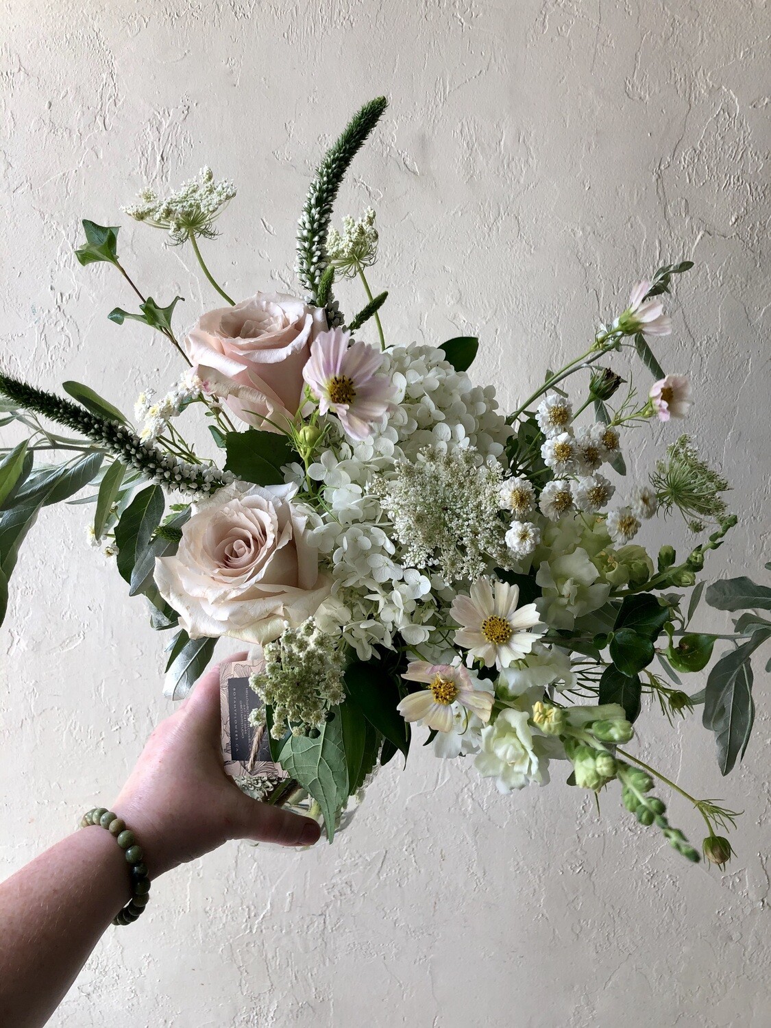 WHIMSY FIELD FLOWERS MASON JAR