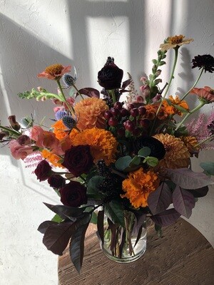 MOODY MARIGOLD VASE
