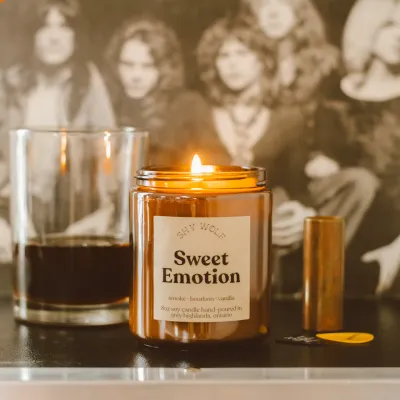 SWEET EMOTION SOY CANDLE - VANILLA, BOURBON, SMOKE