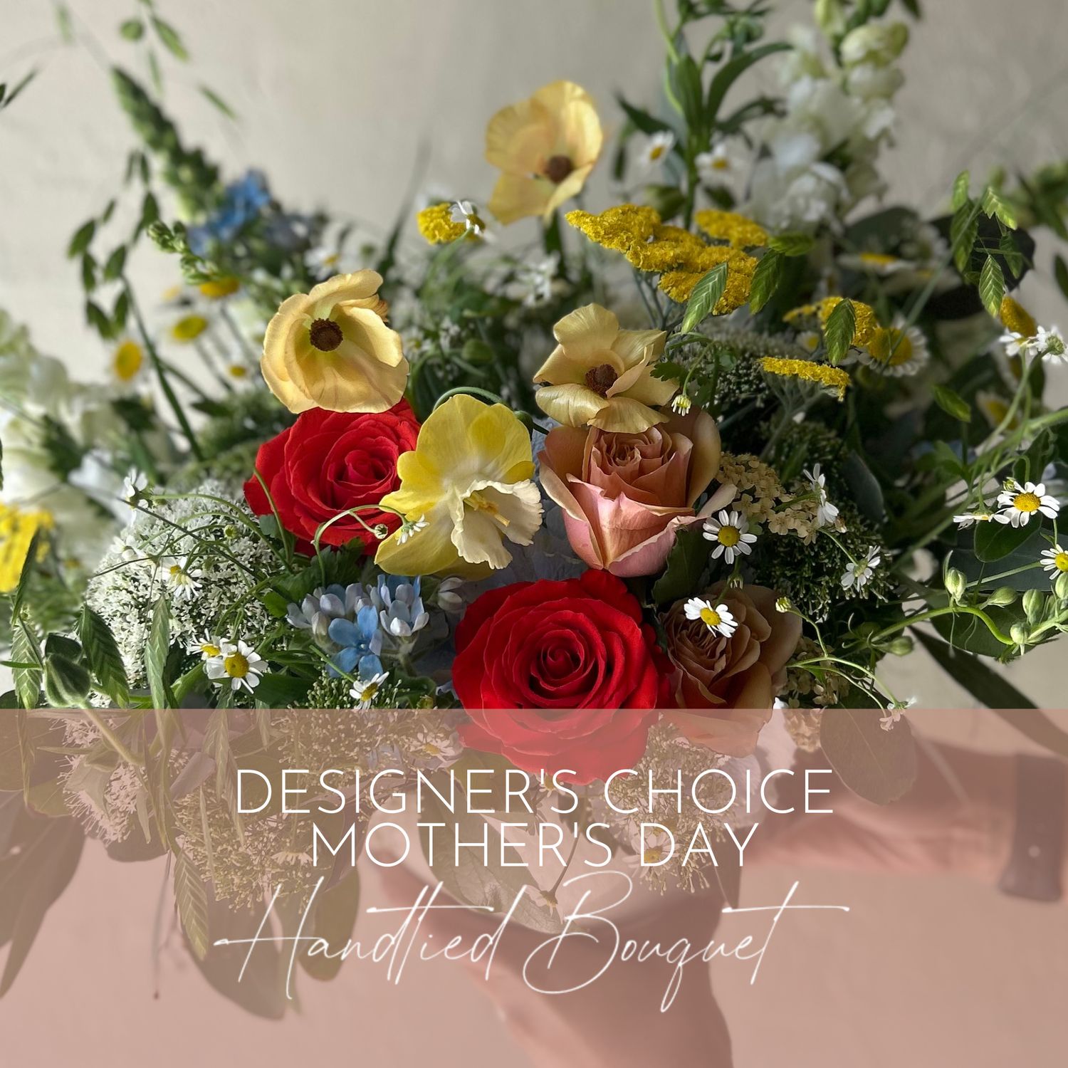 DESIGNER'S CHOICE - BRIGHT RETRO HANDTIED BOUQUET