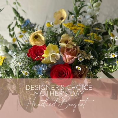 DESIGNER'S CHOICE - BRIGHT RETRO HANDTIED BOUQUET