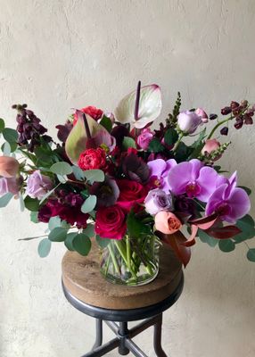 ASCOT ORCHID + ROSE VASE